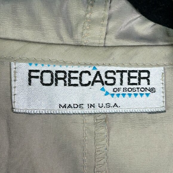 Vintage Forecaster of Boston Women's Union Made Button Up Rain Jacket Size L - Picture 3 of 8
